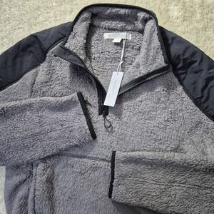 Outerknown Skyline 1/2 Zip Sweatshirt  Mens Small Oversized Gray Comfort Outdoor